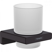 Стакан Hansgrohe AddStoris 41749670 черный матовый