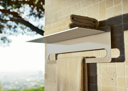 Полка Keuco Edition 400 11575170030 алюминий анодированный серебристый/стекло глянцевое белое