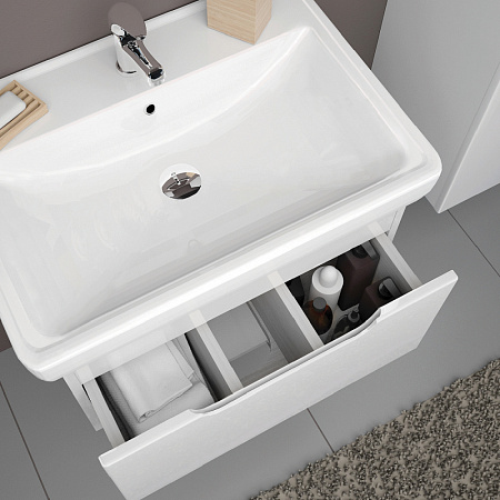 Тумба с раковиной Dreja Tiny 99.1902 60 белый глянец