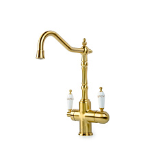 Смеситель Boheme Medici Ripresa 111-PR для кухонной мойки, кран для питьевой воды, бронза/Provance