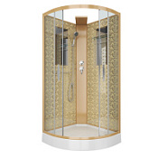 Душевая кабина Niagara Lux 7715GBK 90х90 см, золото Душевая кабина Niagara Lux 7715GBK 90х90 см, золото