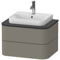 Тумба с раковиной Duravit Happy D.2 Plus HP496009292 65 каменно-серый лак