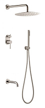 Душевой комплект Boheme Uno 464-2-NB для ванны с душем, никель брашированный