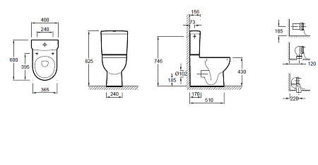 Унитаз-компакт Jacob Delafon Odeon Up 18558W-00