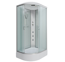 Душевая кабина Niagara Classic NG-33094-14RG 100x90x215 стекло матовое/профиль серебро