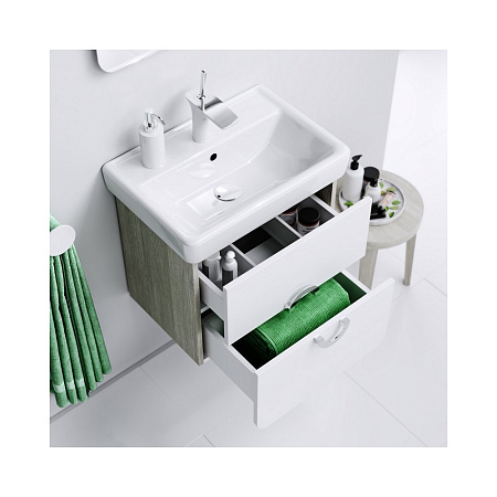 Мебель для ванной Aqwella Аликанте Alic.01.05/Gray 55 дуб седой/белый дуб