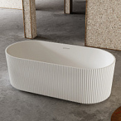 Ванна из искусственного камня ABBER Stein AS9601 170x75 белый