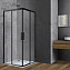 Душевой уголок Vincea Soft VSS-3SO100CLB 100x100x195 Easy Clean прозрачное/черный