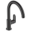 Смеситель Hansgrohe Vernis Blend 71870670 для кухонной мойки, черный матовый - фото 1