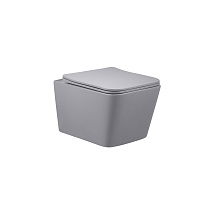 Унитаз подвесной Vincea Q-Line VT1-12MG ультратонкое сиденье с микролифтом, серый матовый