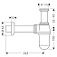 Сифон для раковины Hansgrohe 52053000 хром - фото 2