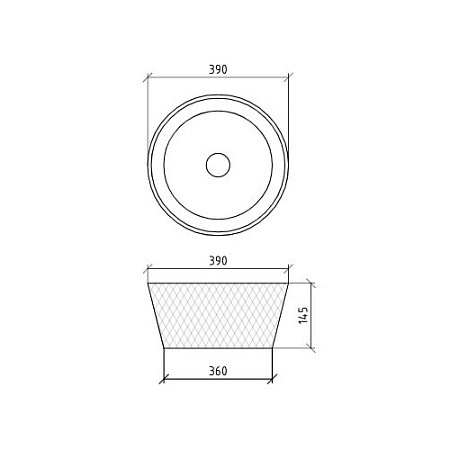Раковина-чаша Armadi Art 817 39x12 прозрачный