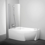 Шторка на ванну Ravak Chrome CVSK1 ROSA 160/170 L 7QLS0C00Y1 хром