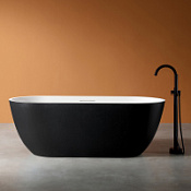 Ванна из искусственного камня ABBER Frankfurt AM9941BW 170x75 черно-белый матовый