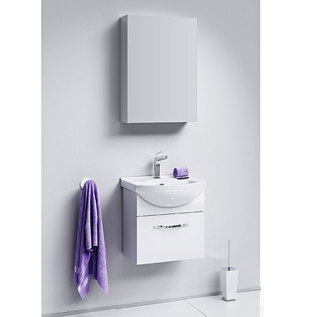 Мебель для ванной Aqwella Аллегро Agr.01.05/1 50 подвесная, 1ящик, белая