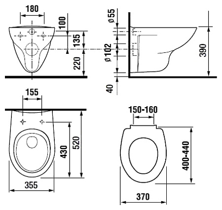 Унитаз подвесной Roca Mateo 346200000