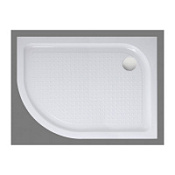 Поддон для душа акриловый BelBagno TRAY-BB-RH-120/80-550-15-W-R радиальный