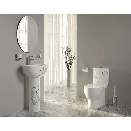 Унитаз-компакт Sanita Luxe ART FLORA ARTSLCC10040622 микролифт