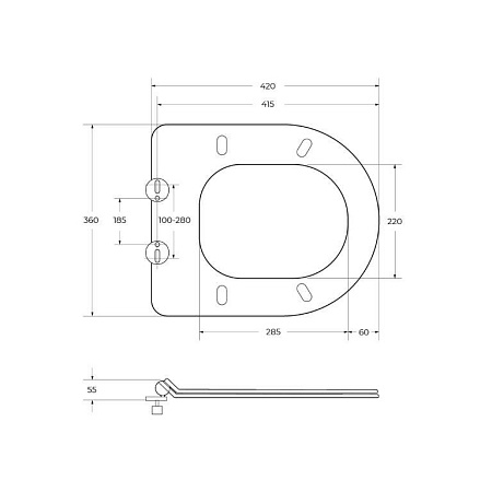 Крышка-сиденье для унитаза BelBagno Amalia BB2111SC