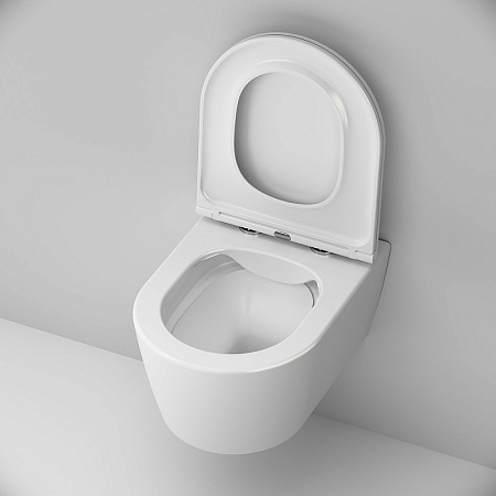 Унитаз подвесной Am.Pm Func C8F1700MWSC микролифт, белый матовый