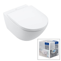 Унитаз подвесной Villeroy & Boch Subway 3.0 4670TSR1 альпийский белый CeramicPlus
