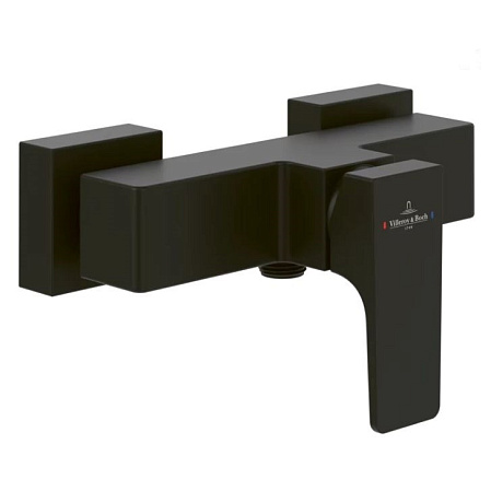 Смеситель Villeroy & Boch Architectura Square TVS125001000K5 для душа, черный матовый