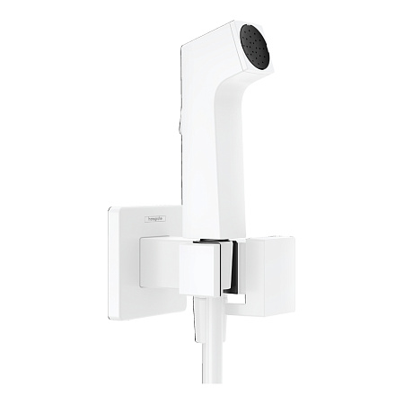 Гигиенический душ со смесителем Hansgrohe Bidette S 29233700 белый матовый
