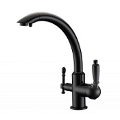 Смеситель Zorg Clean Water ZR 314 YF-33 BLACK для кухонной мойки, черный