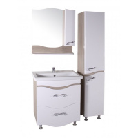Мебель для ванной ASB-Mebel Терни 9726 70 белый глянец/дуб молочный