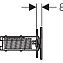 Кнопка смыва Geberit Sigma 70 115.630.SI.1 белая, 12 см - фото 4