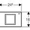 Кнопка смыва Geberit Delta 40 115.130.11.1 белая - фото 2