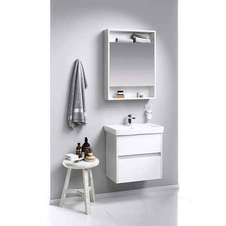 Шкаф-зеркало Aqwella Сити SIT0406DK 60 дуб канадский