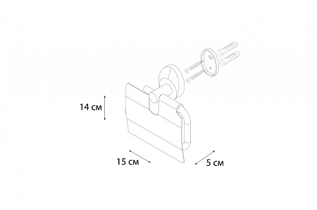 Бумагодержатель с крышкой Fixsen Europa FX-21810 хром