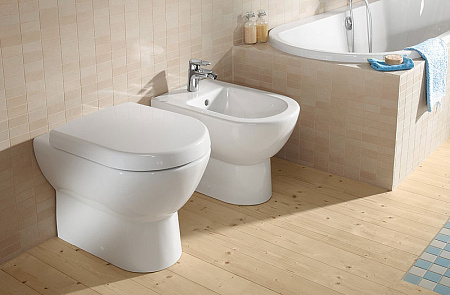 Унитаз приставной Villeroy & Boch Subway 66071001 альпийский белый