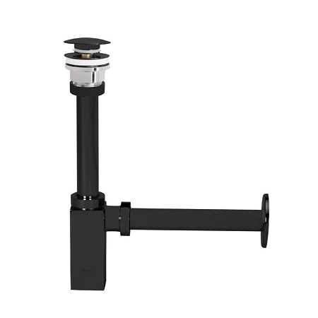 Сифон для раковины E.C.A. 102119055C1EX черный матовый