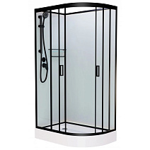 Душевая кабина Frank F412L Black 120x80 без крыши, стекло прозрачное, черный Душевая кабина Frank F412L Black 120x80 без крыши, стекло прозрачное, черный