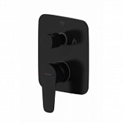 Смеситель Bravat Source PB8173218BW-2-ENG для ванны с душем, черный