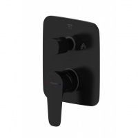 Смеситель Bravat Source PB8173218BW-2-ENG для ванны с душем, черный