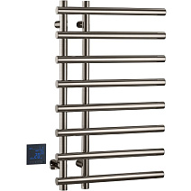 Полотенцесушитель электрический Boheme Uno 722-NB 80х50 см, круглый, сухой, никель брашированный