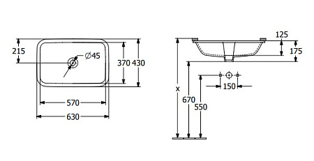 Раковина Villeroy & Boch Architectura 5A776001 63
