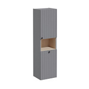 Шкаф-пенал VitrA Root Groove 69102 40 R с корзиной для белья, серый матовый Шкаф-пенал VitrA Root Groove 69102 40 R с корзиной для белья, серый матовый