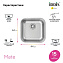 Мойка кухонная IDDIS Mate MAT44S0i77 44,6х44,6 хром - фото 5