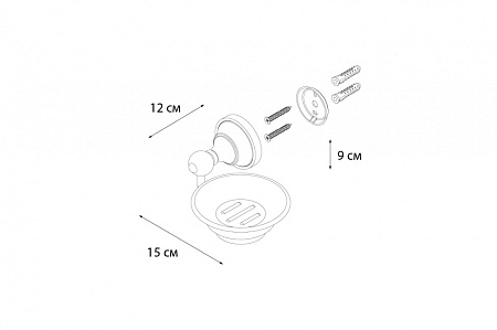 Мыльница Fixsen Bogema FX-78508 хром