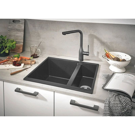 Мойка кухонная Grohe K500 31648AP0 55,5x46 черный гранит