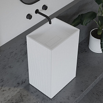 Раковина отдельностоящая ABBER Stein AS2503-H белый матовый