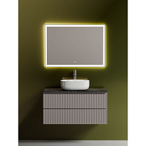 Мебель для ванной со столешницей Sancos Snob T 100 SNT100SM+TT100A1X Doha Soft/Black Sky
