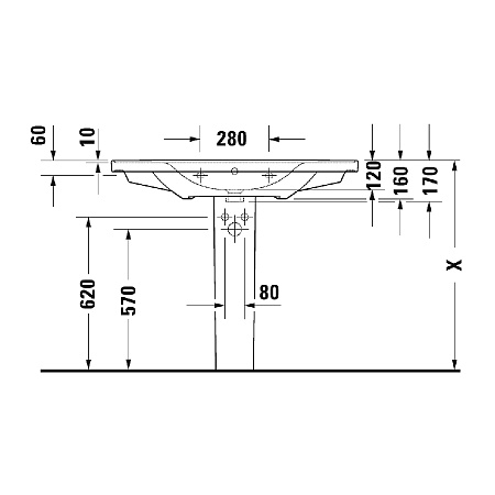 Раковина Duravit D-Neo 2367100000 100x48 белый 