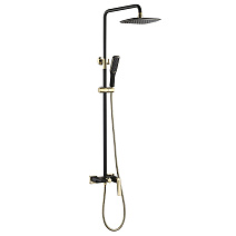 Душевая стойка Boheme Venturo 388-B золото/черный