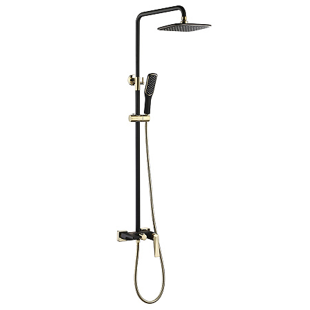 Душевая стойка Boheme Venturo 388-B золото/черный