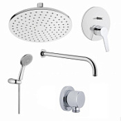 Душевой комплект VitrA Solid S A49264EXP хром Душевой комплект VitrA Solid S A49264EXP хром